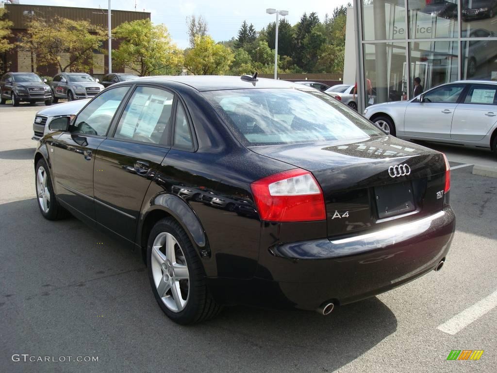 2005 A4 1.8T quattro Sedan - Brilliant Black / Ebony photo #2