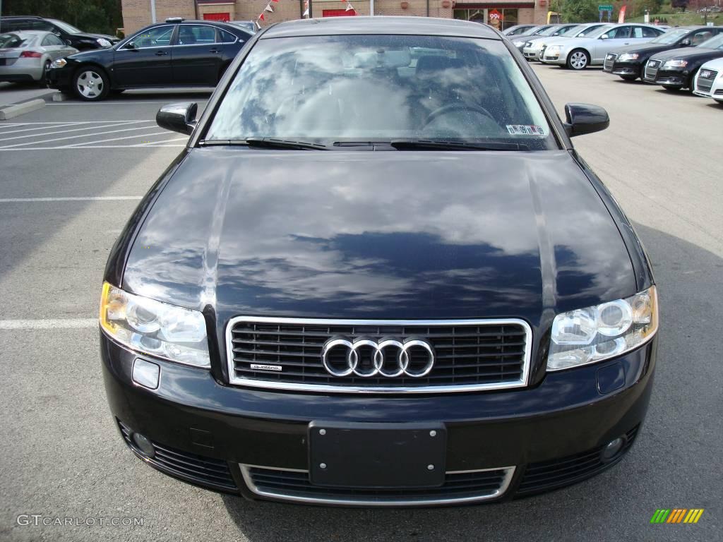 2005 A4 1.8T quattro Sedan - Brilliant Black / Ebony photo #6