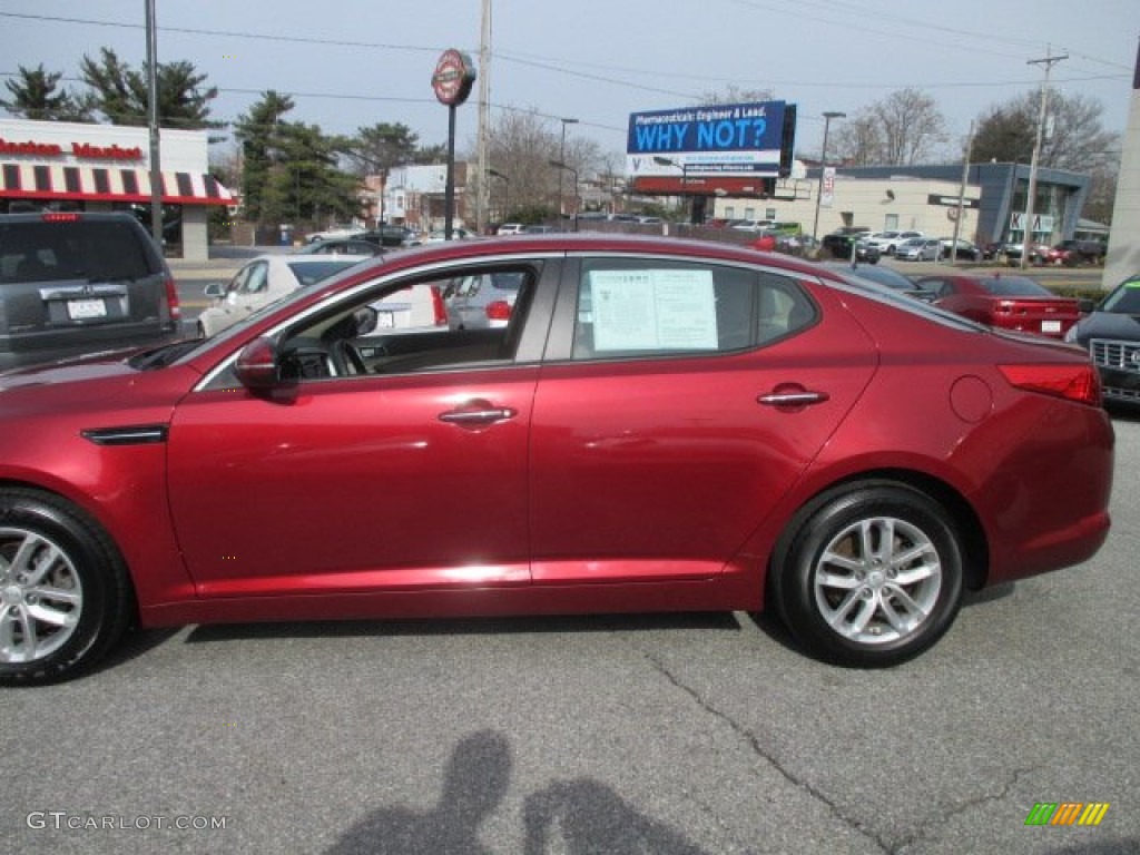 2013 Optima LX - Remington Red / Beige photo #3