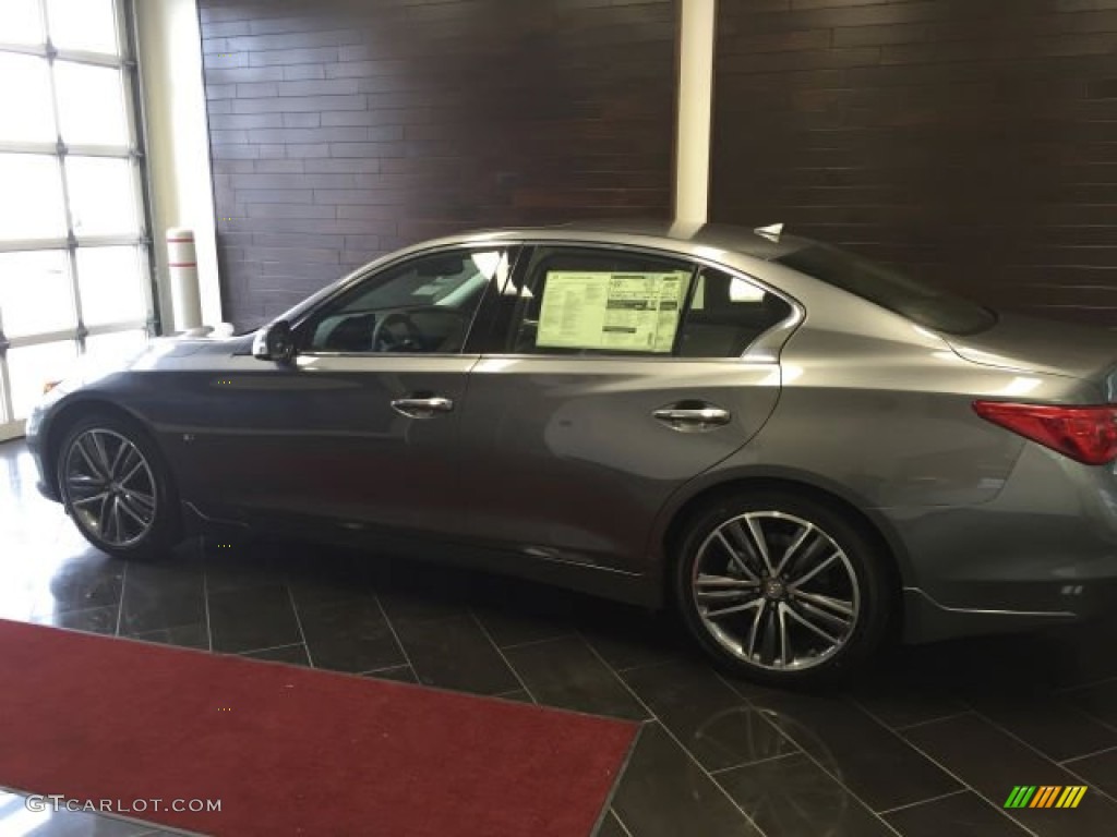 Graphite Shadow 2015 Infiniti Q50 3.7 AWD Exterior Photo #102309070