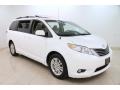 2014 Super White Toyota Sienna XLE  photo #1