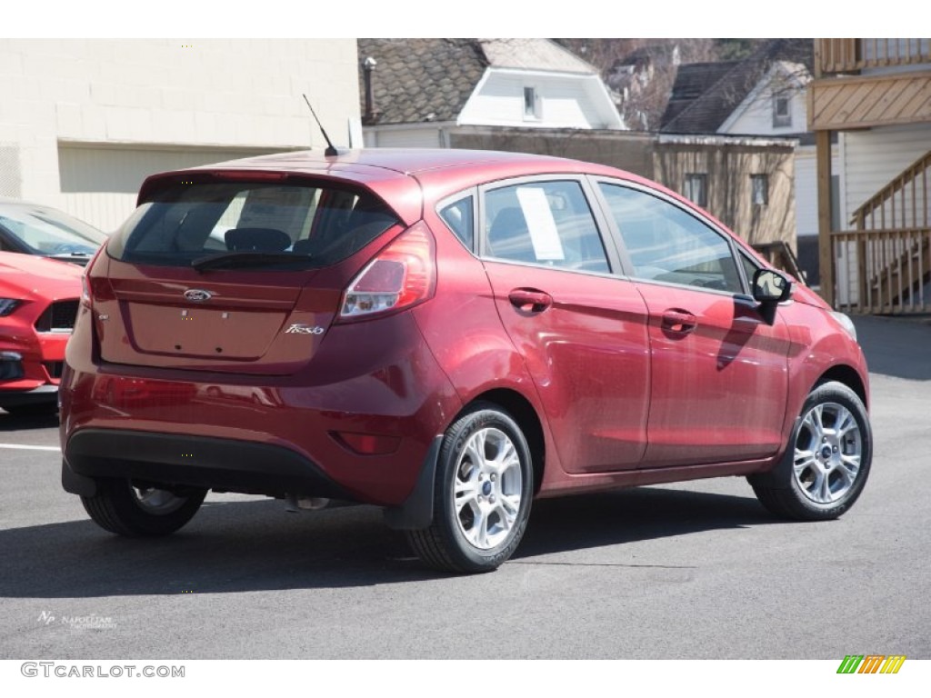 2015 Fiesta SE Hatchback - Ruby Red Metallic / Charcoal Black photo #2