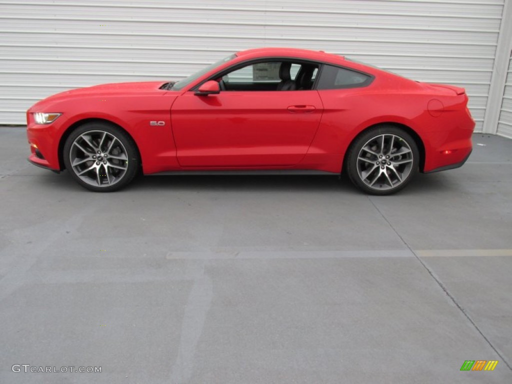 Race Red 2015 Ford Mustang GT Premium Coupe Exterior Photo #102309469
