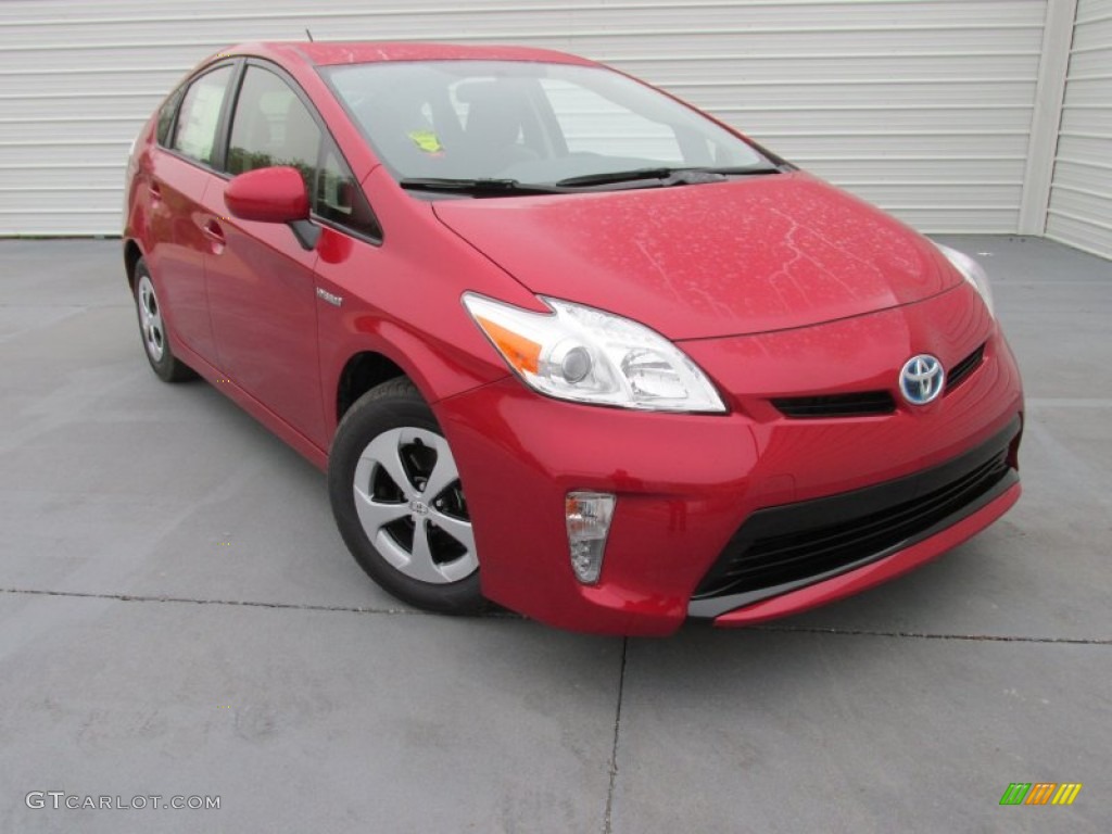 2015 Prius Two Hybrid - Barcelona Red Metallic / Dark Gray photo #1