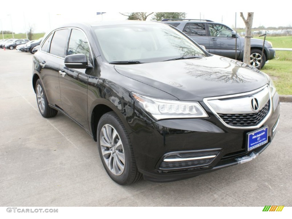 2016 MDX Technology - Crystal Black Pearl / Parchment photo #9