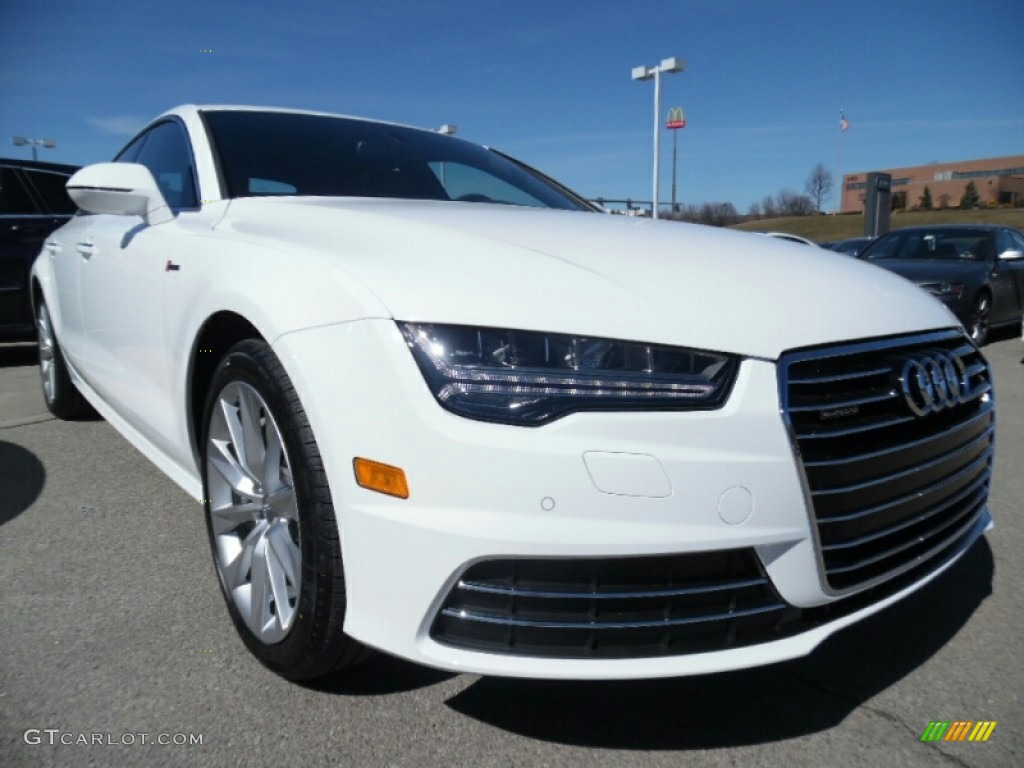 Ibis White 2016 Audi A7 3.0 TFSI Premium Plus quattro Exterior Photo #102312017