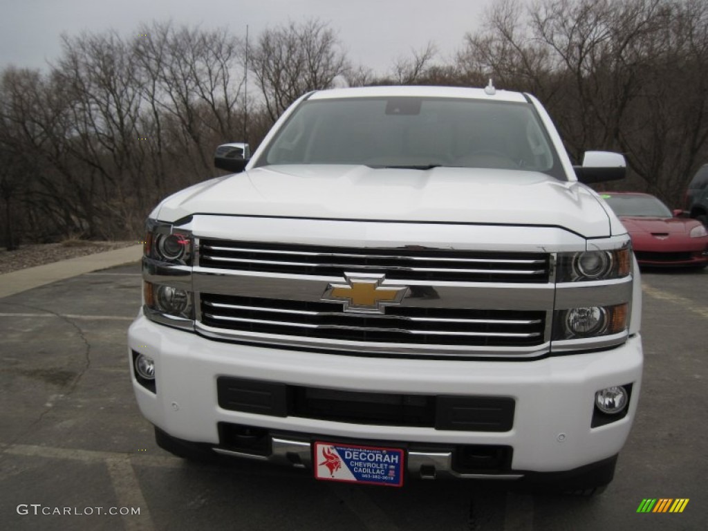 2015 Silverado 2500HD High Country Crew Cab 4x4 - Summit White / High Country Saddle photo #2