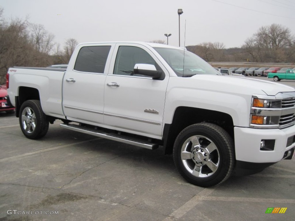 2015 Silverado 2500HD High Country Crew Cab 4x4 - Summit White / High Country Saddle photo #3