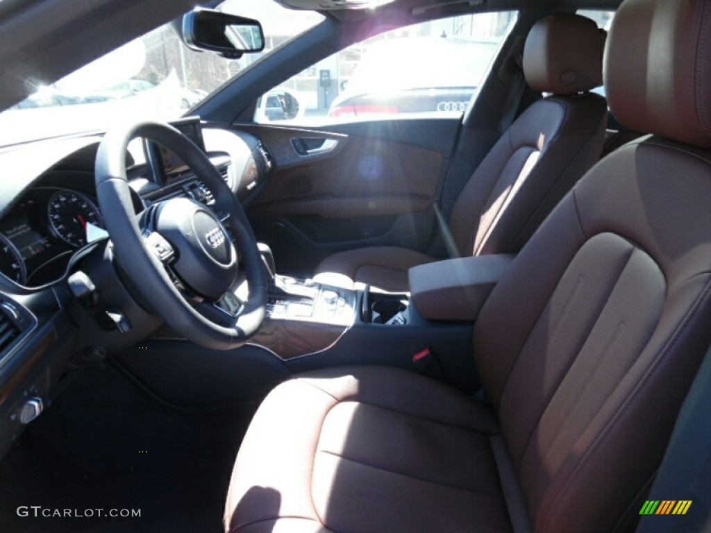 Nougat Brown Interior 2016 Audi A7 3.0 TFSI Premium Plus quattro Photo #102312130