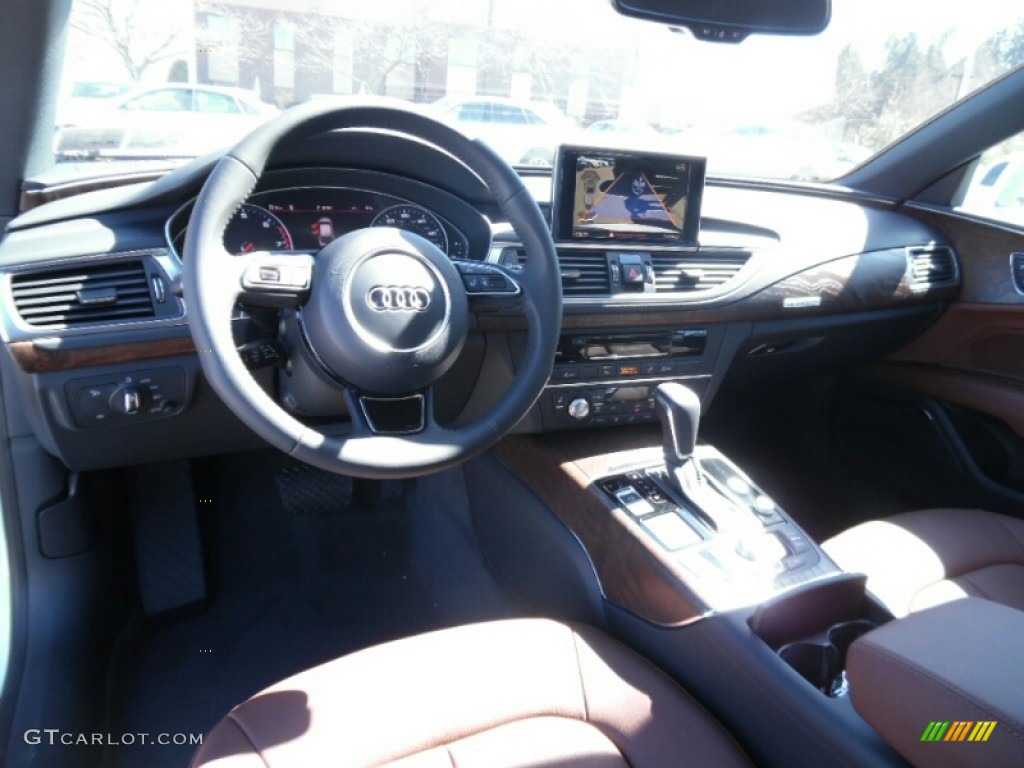 Nougat Brown Interior 2016 Audi A7 3.0 TFSI Premium Plus quattro Photo #102312196