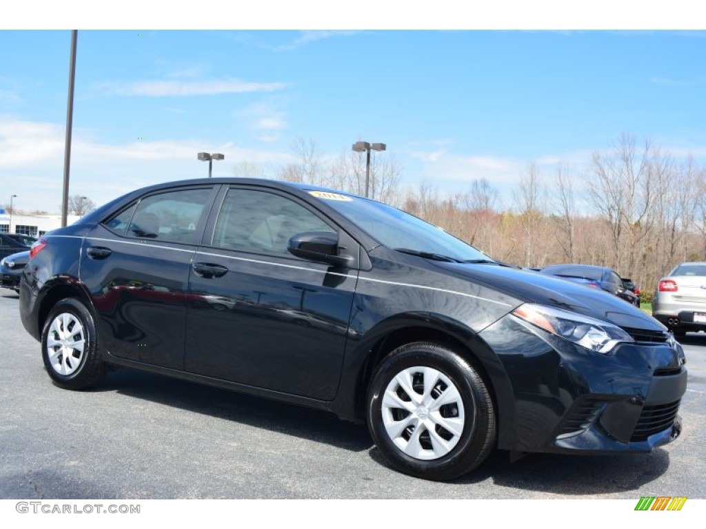 2014 Corolla L - Black Sand Pearl / Black photo #1