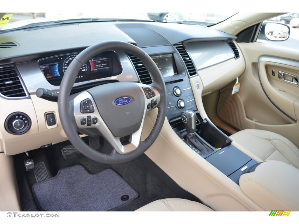 2015 Taurus SEL - White Platinum Metallic / Dune photo #8
