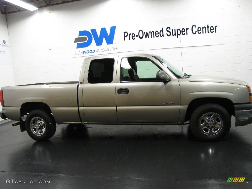 2003 Silverado 1500 Extended Cab - Light Pewter Metallic / Dark Charcoal photo #6