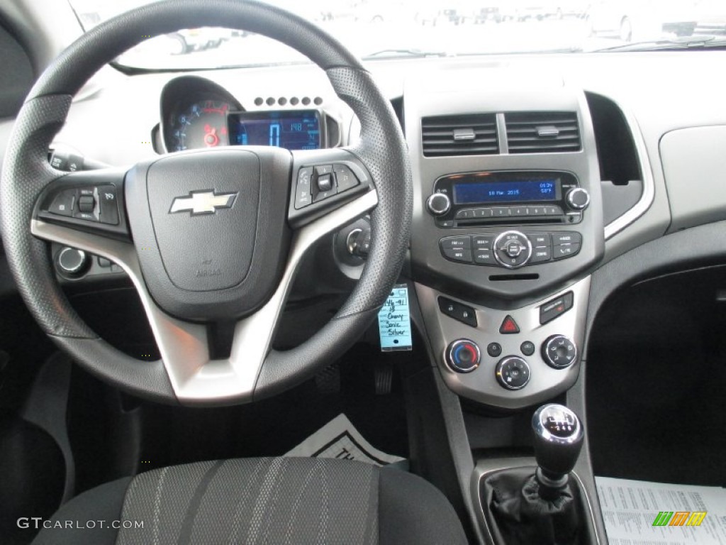 2013 Chevrolet Sonic LT Sedan Jet Black/Dark Titanium Dashboard Photo #102315910