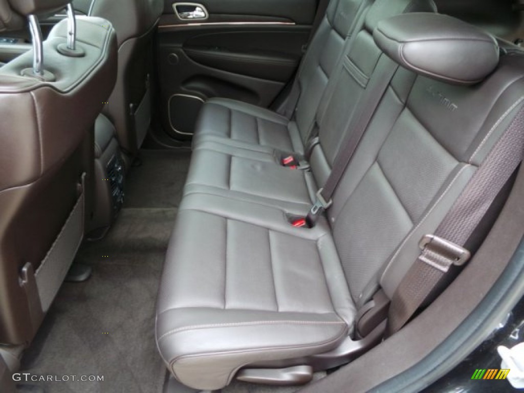 Summit Grand Canyon Jeep Brown Natura Leather Interior 2014 Jeep Grand Cherokee Summit Photo #102316741