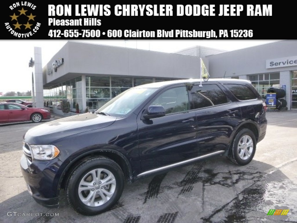 2013 Durango SXT AWD - True Blue Pearl / Dark Graystone/Medium Graystone photo #1