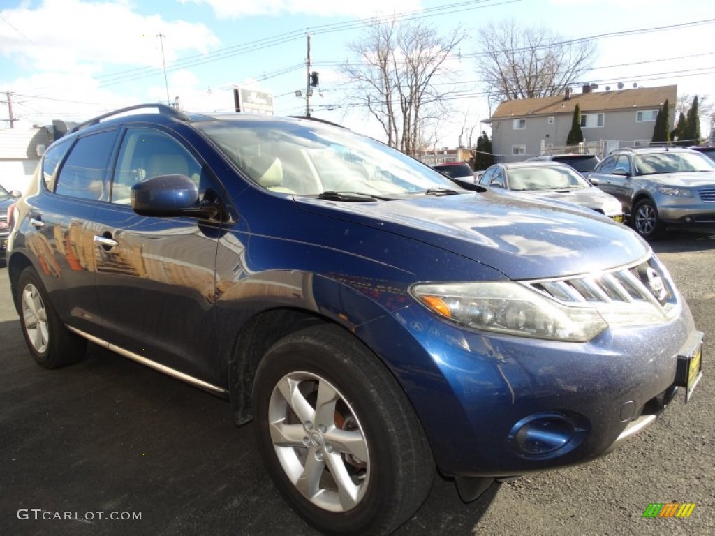 2009 Murano SL AWD - Deep Sapphire Metallic / Beige photo #3