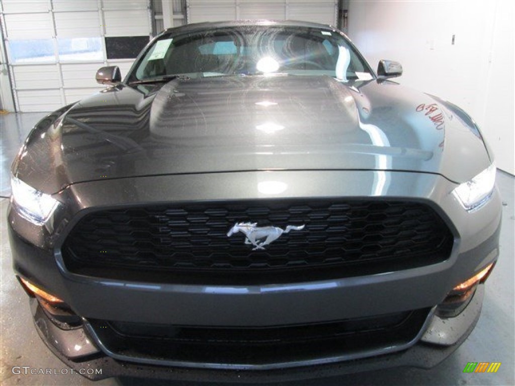 2015 Mustang V6 Coupe - Magnetic Metallic / Ebony photo #2