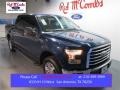 2015 Blue Jeans Metallic Ford F150 XLT SuperCrew  photo #1