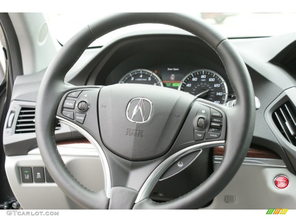 2016 Acura MDX Technology Graystone Steering Wheel Photo #102327100
