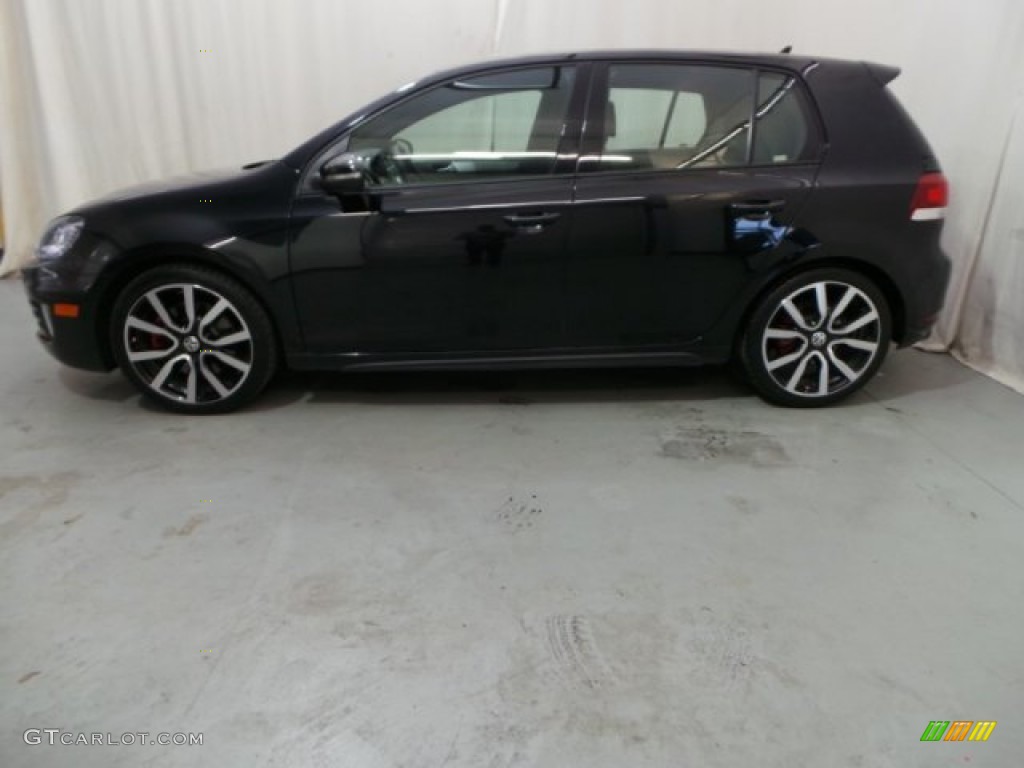 2012 GTI 4 Door Autobahn Edition - Shadow Blue Metallic / Titan Black photo #4