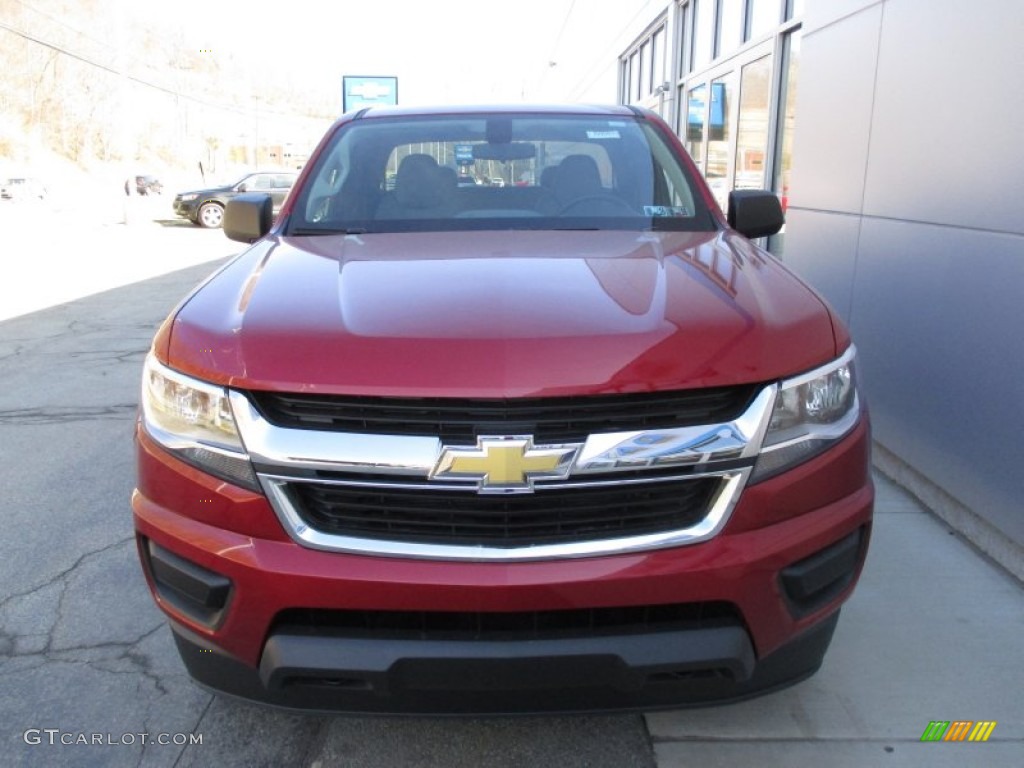 2015 Colorado WT Extended Cab 4WD - Red Rock Metallic / Jet Black/Dark Ash photo #10