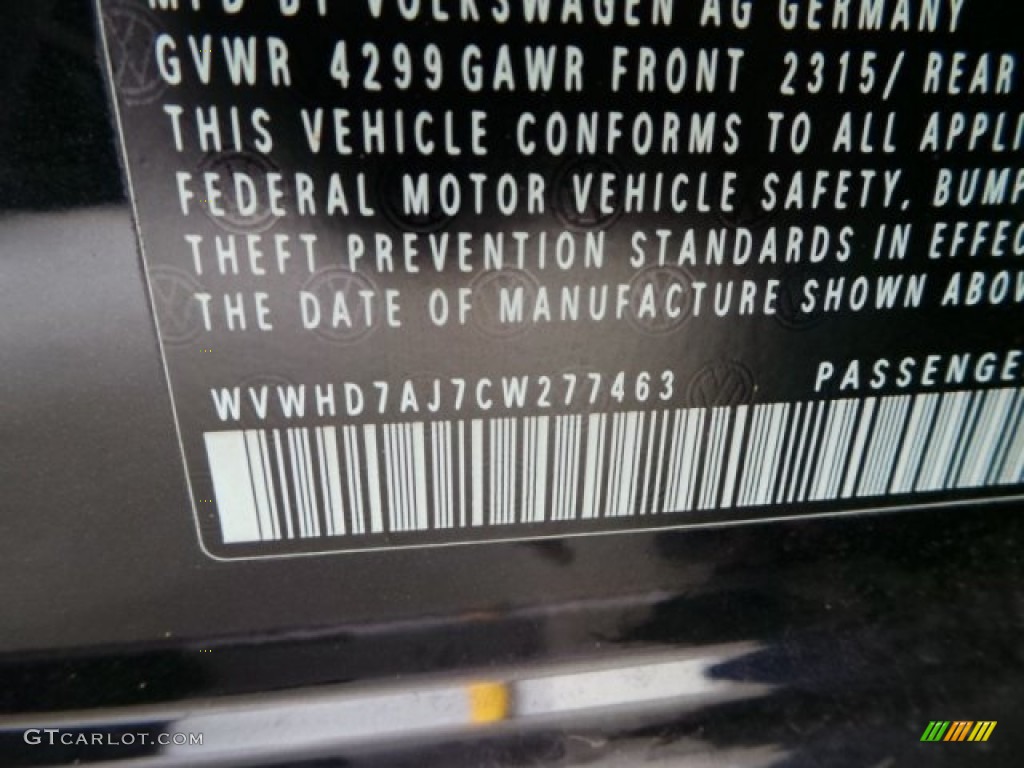 2012 GTI 4 Door Autobahn Edition - Shadow Blue Metallic / Titan Black photo #47