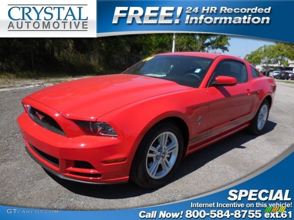 2014 Mustang V6 Coupe - Race Red / Charcoal Black photo #1