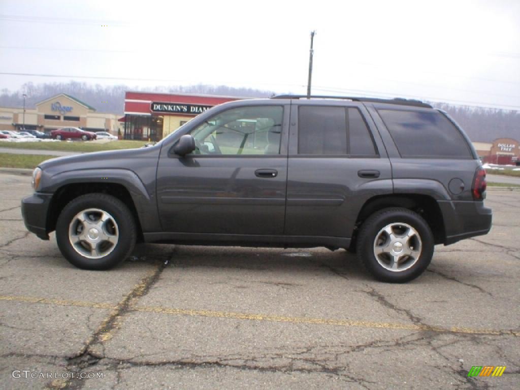 2007 TrailBlazer LS 4x4 - Graphite Metallic / Light Gray photo #1