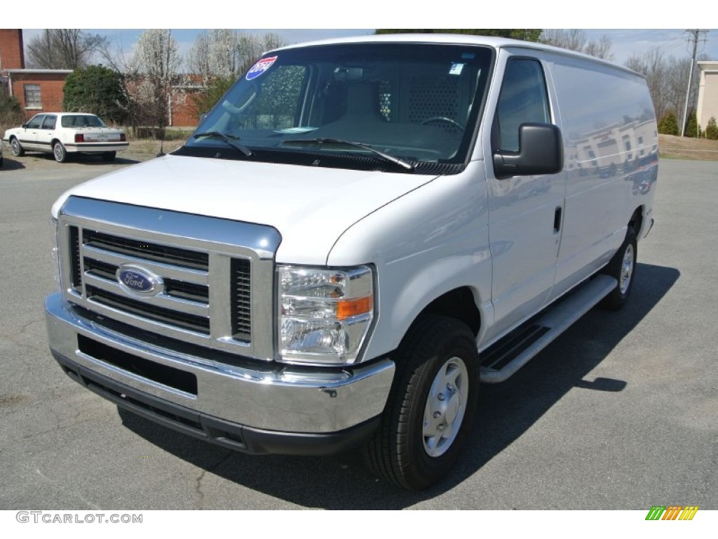 2014 E-Series Van E250 Cargo Van - Oxford White / Medium Flint photo #2