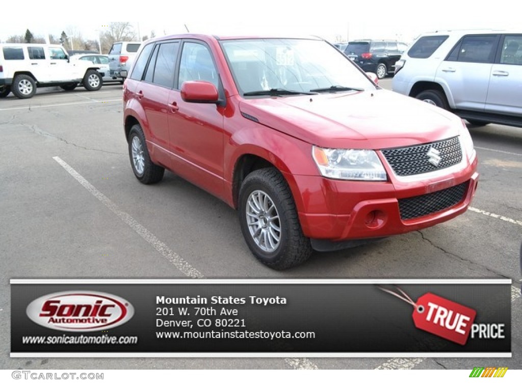 2010 Grand Vitara Premium 4x4 - Volcano Red Metallic / Black photo #1