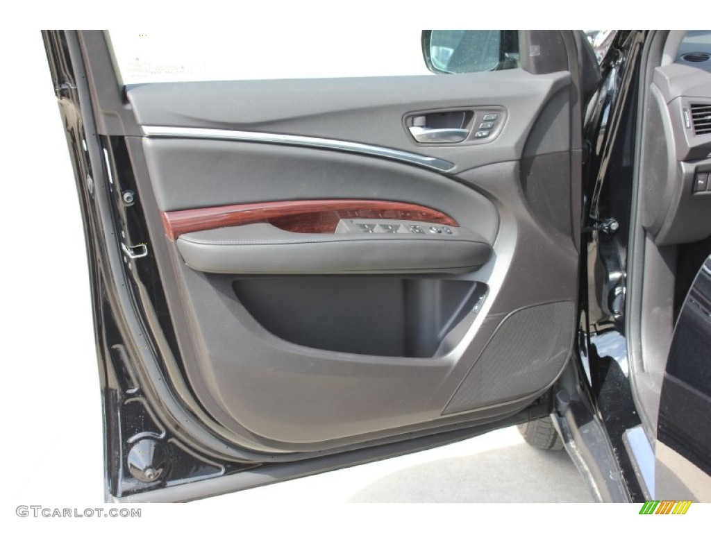 2016 Acura MDX SH-AWD Technology Ebony Door Panel Photo #102337666