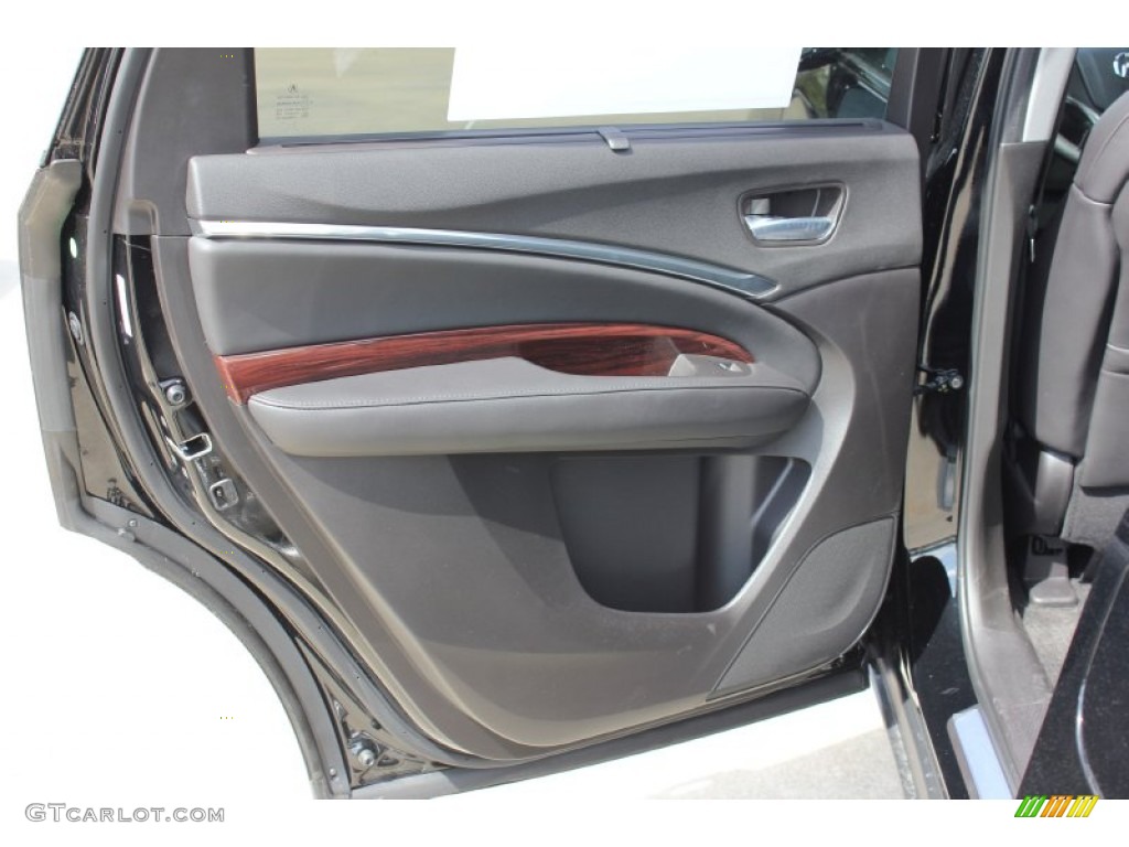2016 Acura MDX SH-AWD Technology Ebony Door Panel Photo #102337705