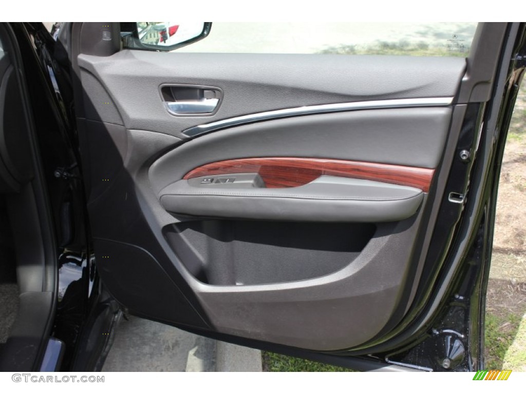 2016 Acura MDX SH-AWD Technology Ebony Door Panel Photo #102337804