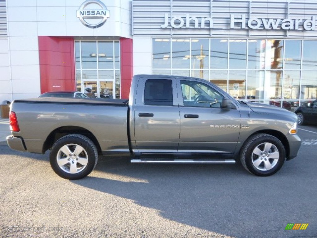 2012 Ram 1500 Express Quad Cab 4x4 - Mineral Gray Metallic / Dark Slate Gray/Medium Graystone photo #2