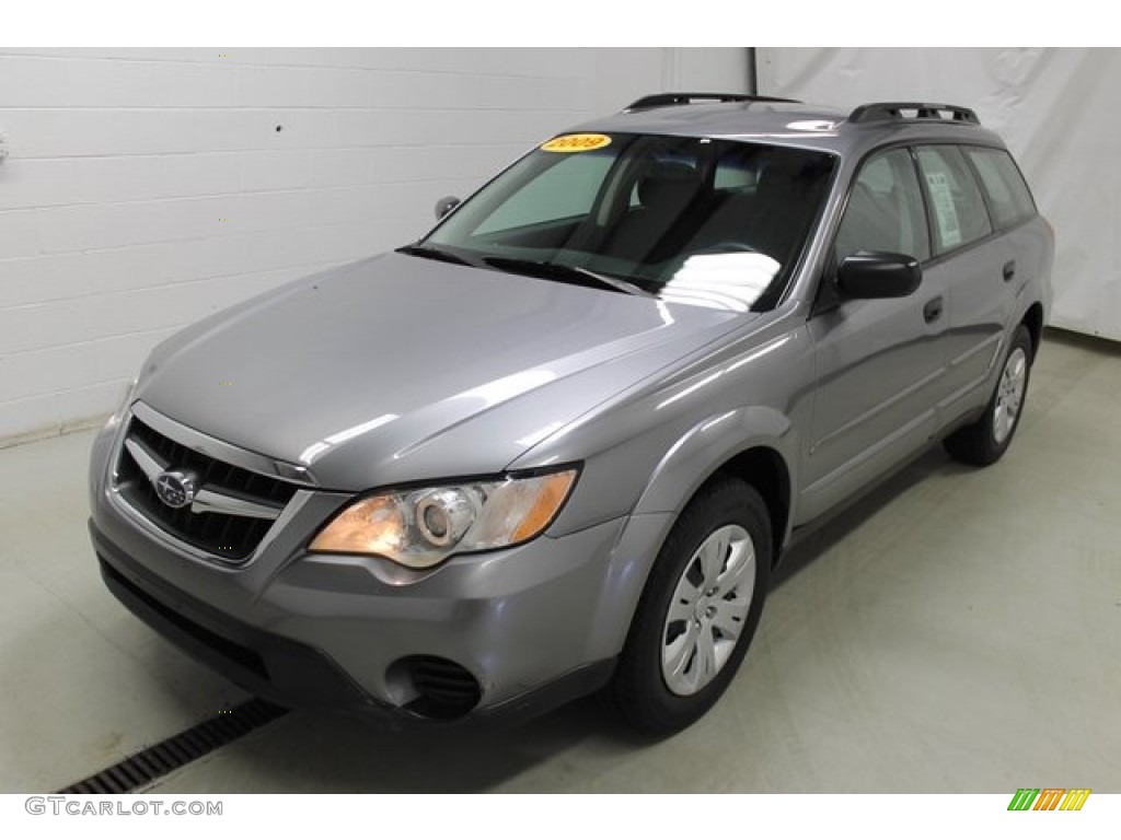 2009 Outback 2.5i Wagon - Quartz Silver Metallic / Off Black photo #3