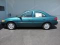 1998 Light Pine Green Metallic Ford Escort SE Sedan  photo #8