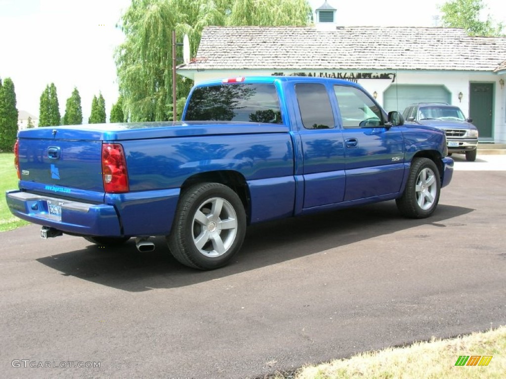 2003 Silverado 1500 SS Extended Cab AWD - Arrival Blue Metallic / Dark Charcoal photo #11