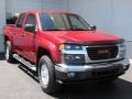 2005 Cherry Red Metallic GMC Canyon SLE Crew Cab 4x4  photo #1