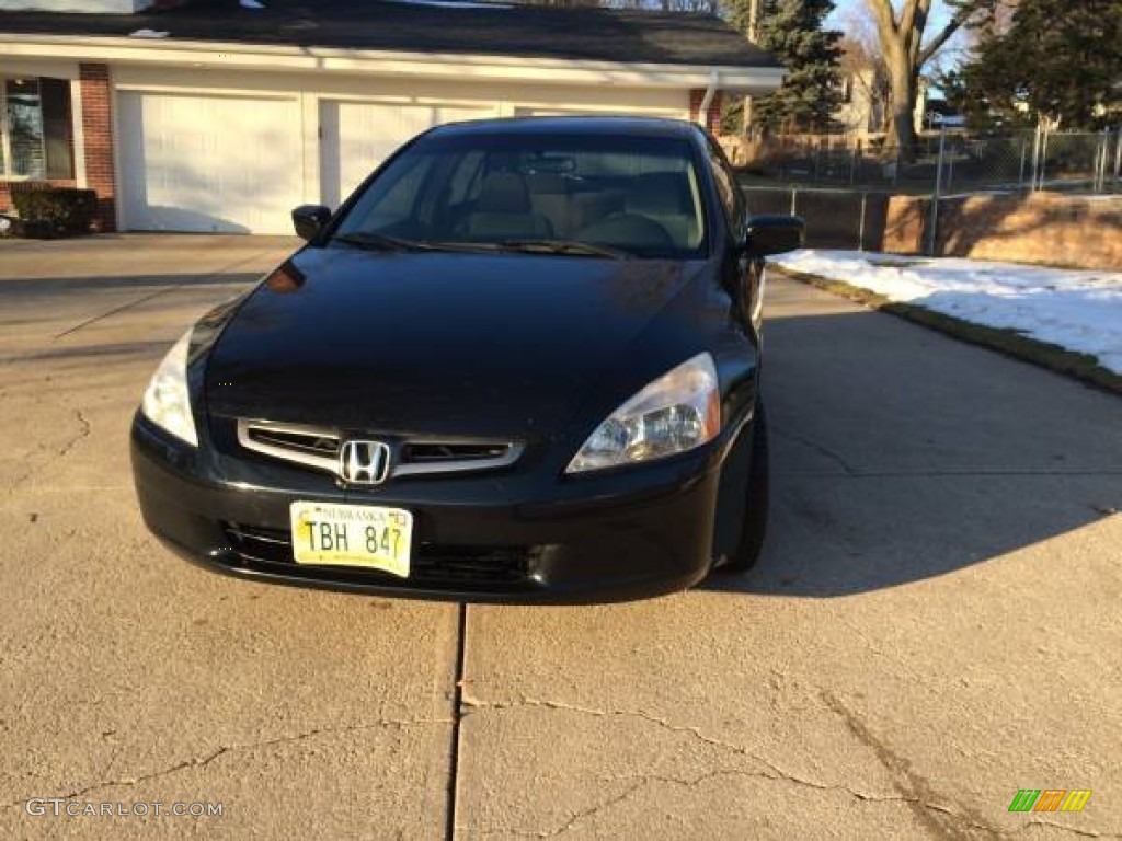 2003 Accord EX Sedan - Nighthawk Black Pearl / Ivory photo #14