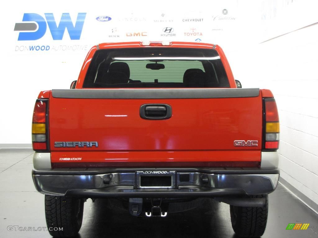 2006 Sierra 1500 Z71 Extended Cab 4x4 - Fire Red / Dark Pewter photo #8