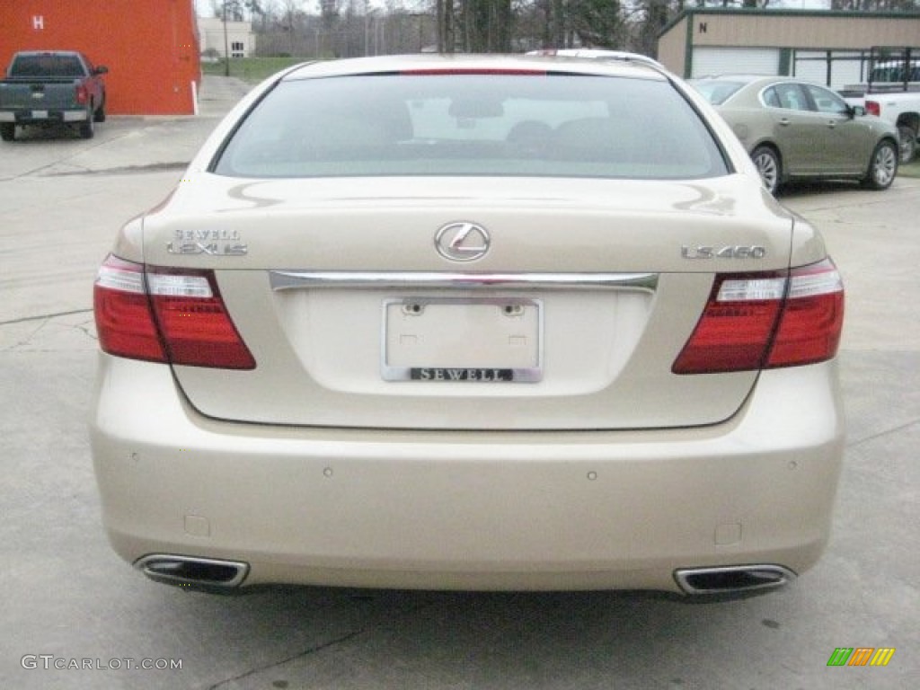2008 LS 460 - Golden Almond Metallic / Black photo #13
