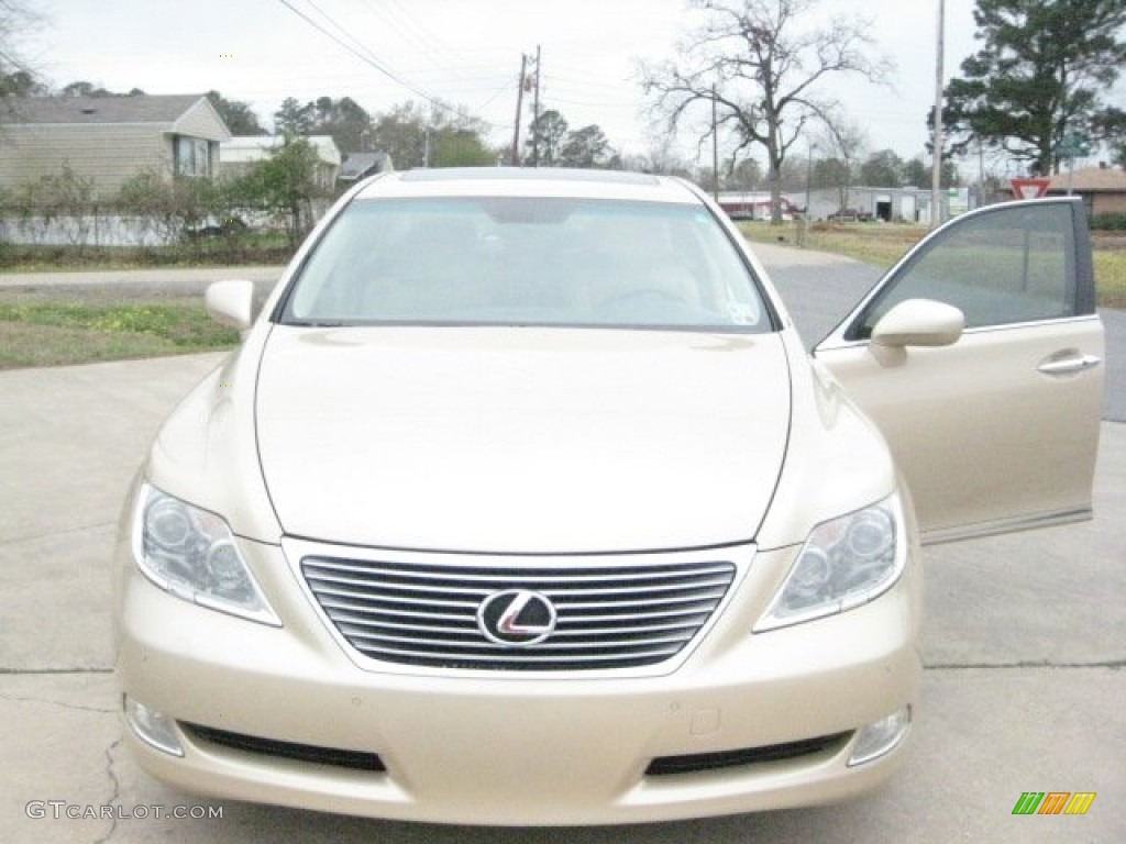 2008 LS 460 - Golden Almond Metallic / Black photo #16