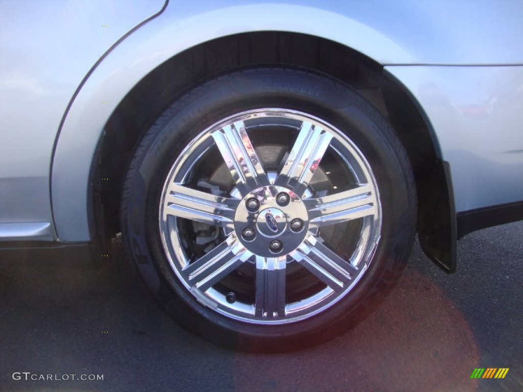 2009 Taurus Limited - Light Ice Blue Metallic / Camel photo #24