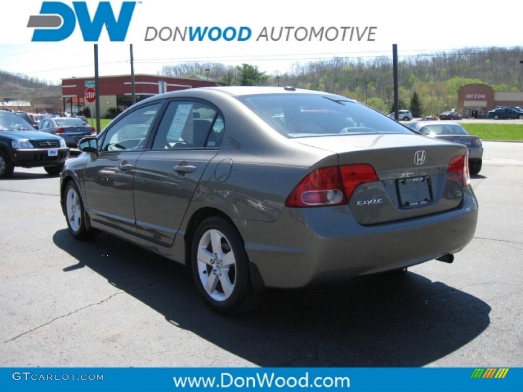 2007 Civic EX Sedan - Galaxy Gray Metallic / Gray photo #2