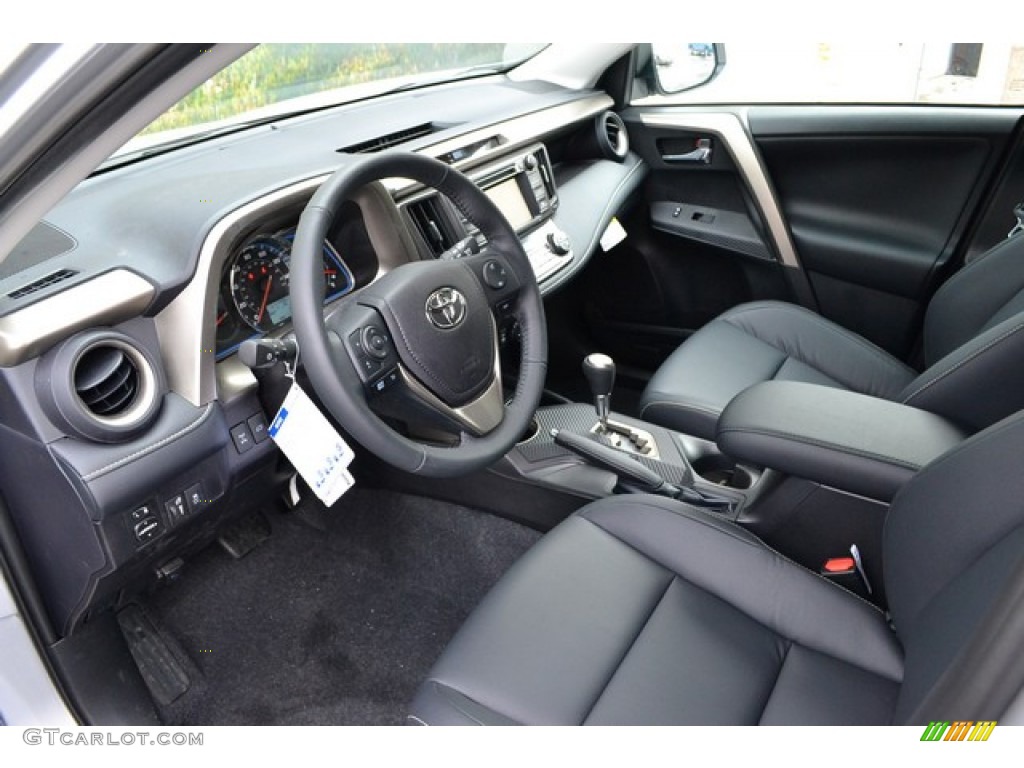 Black Interior 2015 Toyota RAV4 Limited AWD Photo #102352991