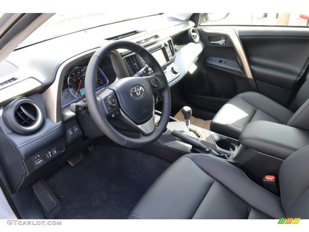 Black Interior 2015 Toyota RAV4 Limited AWD Photo #102353246