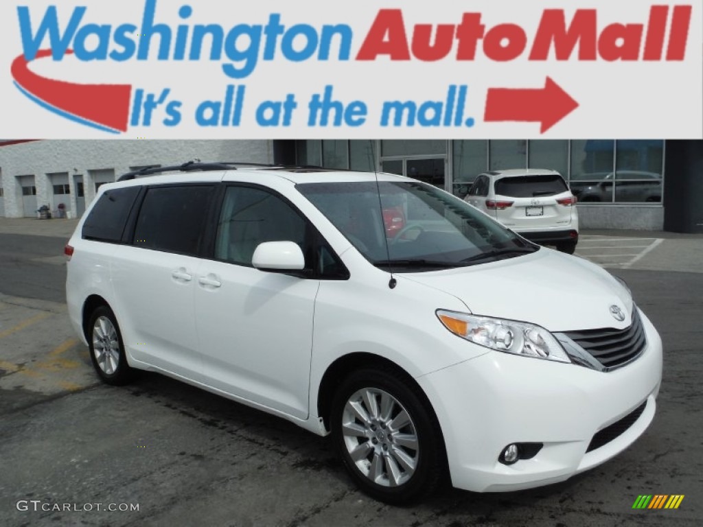 Super White Toyota Sienna