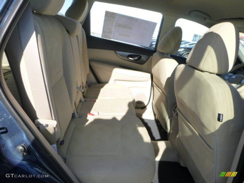 2015 Rogue S AWD - Arctic Blue Metallic / Almond photo #10