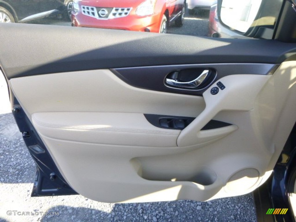 2015 Rogue S AWD - Arctic Blue Metallic / Almond photo #12